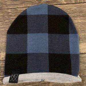 Noxx Infant Blue Plaid Signature Beanie